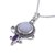 Rainbow moonstone and amethyst pendant necklace, 'Majestic Window' - Rainbow Moonstone and Amethyst Pendant Necklace from India (image 2d) thumbail