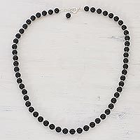 Quartz beaded necklace,