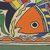Madhubani painting, 'Fish Union' - Signed Floral Madhubani Painting of Fish from India (image 2c) thumbail