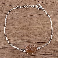 Citrine pendant bracelet,