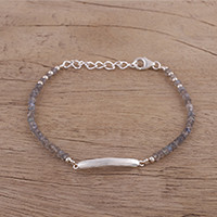 Labradorite pendant bracelet,