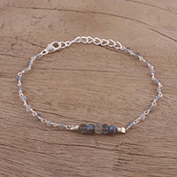 Labradorite link bracelet,