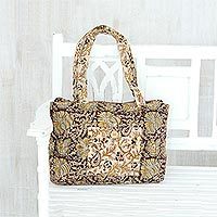 Cotton shoulder bag,