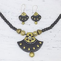 Ceramic jewelry set,