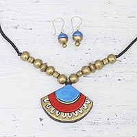 Ceramic jewelry set,