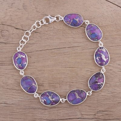 Sterling silver link bracelet, Regal Dream