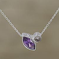 Amethyst pendant necklace- ’Royal Dazzle’ (India) Amethyst pendant necklace- ’Royal Dazzle’ (India)