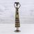 Iron tealight candle holder, 'Light Your Path' - Hand Painted Rustic Iron Tealight Candle Holder from India (image 2b) thumbail