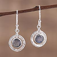 Featured review for Labradorite dangle earrings, Dusky Charm
