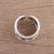 Sterling silver wrap ring, 'Stylish Weave' - Weave Motif Sterling Silver Wrap Ring from India (image 2b) thumbail