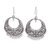 Sterling silver dangle earrings, 'Garden of Delhi' - Sterling Silver Floral Dangle Earrings from India (image 2a) thumbail