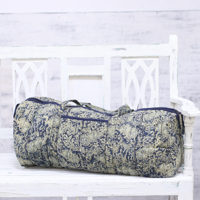 Cotton travel bag, Floral Slumber