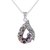 Multi-gemstone pendant necklace, 'Twilight Dew' - Multi-gemstone Sterling Silver Pendant Necklace from India thumbail