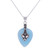 Chalcedony and blue topaz pendant necklace, 'Sky Pick' - Chalcedony and Blue Topaz Pendant Necklace from India (image 2a) thumbail