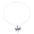 Peridot pendant necklace, 'Dragonfly Kiss' - Peridot and Sterling Silver Dragonfly Pendant Necklace (image 2b) thumbail