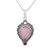 Chalcedony and garnet pendant necklace, 'The Jewel of the Palace' - Chalcedony and Garnet Sterling Silver Pendant Necklace (image 2a) thumbail