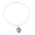 Chalcedony and garnet pendant necklace, 'The Jewel of the Palace' - Chalcedony and Garnet Sterling Silver Pendant Necklace (image 2c) thumbail