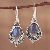 Labradorite dangle earrings,