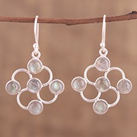 Labradorite dangle earrings,