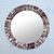 Glass mosaic wall mirror, 'Fractal Glare' - Artisan Handmade in India Mosaic Colored Glass Mirror (image 2) thumbail