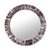Glass mosaic wall mirror, 'Fractal Glare' - Artisan Handmade in India Mosaic Colored Glass Mirror thumbail