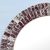 Glass mosaic wall mirror, 'Fractal Glare' - Artisan Handmade in India Mosaic Colored Glass Mirror (image 2b) thumbail