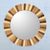 Wood wall mirror, 'Woodland Delight' - Artisan Crafted Round Mango Wood Wall Mirror from India (image 2) thumbail