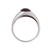 Amethyst domed ring, 'Suave' - Handmade Amethyst and Sterling Silver Domed Ring (image 2f) thumbail
