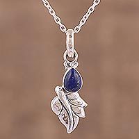 Lapis lazuli pendant necklace,