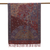 Jacquard shawl, 'Paisley Grandeur' - Viscose Blend Floral and Paisley Shawl from India (image 2b) thumbail