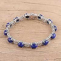 Lapis lazuli link bracelet,