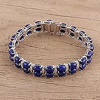 Lapis lazuli link bracelet,