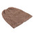 Wood blend hat, 'Himalayan Comfort in Nutmeg' - Hand Knitted Nutmeg Brown Wool Blend Hat from India (image 2c) thumbail