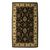 Wool area rug, 'Persian Floral Magnificence' (5x8) - Black Ivory and Brown Floral Hand Tufted Wool Area Rug (5x8) (image 2a) thumbail
