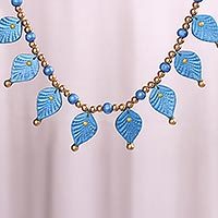 Coconut shell beaded necklace,