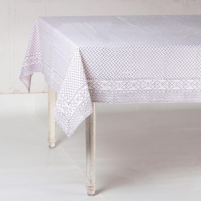 Cotton tablecloth, Grey Waves