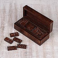 Wood domino set,