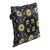 Glass beaded cotton tote, 'Blossoms in the Dark' - Floral Glass Beaded Cotton Tote from India (image 2b) thumbail