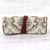 Cotton jewelry roll, 'Treasure Wrap' - Olive and Antique White Burgundy Trim Cotton Jewelry Roll thumbail