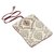Cotton jewelry roll, 'Treasure Wrap' - Olive and Antique White Burgundy Trim Cotton Jewelry Roll (image 2d) thumbail