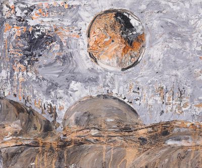 'Landscape' - Signed Abstract Landscape Painting from India