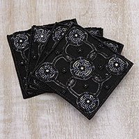 Beaded coasters,