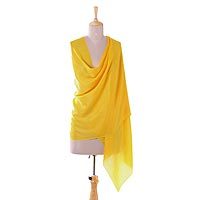 Cashmere and silk blend shawl,