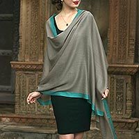 Cashmere and silk blend shawl,