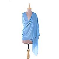 Cashmere and silk blend shawl,
