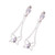 Rainbow moonstone and labradorite dangle earrings, 'Textured Butterflies' - Indian Rainbow Moonstone and Labradorite Butterfly Earrings (image 2c) thumbail