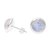 Rainbow moonstone stud earrings, 'Moonlit Pools' - Rainbow Moonstone and Sterling Silver Stud Earrings (image 2c) thumbail