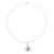 Garnet pendent necklace, 'Scarlet Raindrop' - Sterling Silver and Red Garnet Teardrop Pendant Necklace (image 2c) thumbail