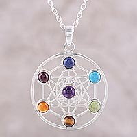 Featured review for Multi-gemstone pendant necklace, Inner Chakra