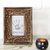 Wood photo frame, 'Forest Window' (4x6) - Hand Carved Vine Motif Mango Wood Photo Frame (4x6) thumbail